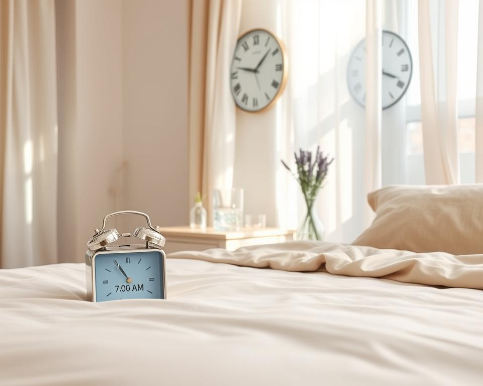 Consistent sleep and wake schedule Consistent sleep and wake schedule