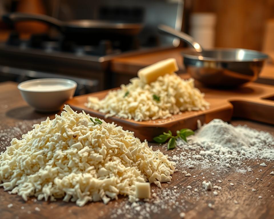 Minas cheese, grated cheese, mozzarella, and tapioca flour Minas cheese, grated cheese, mozzarella, and tapioca flour