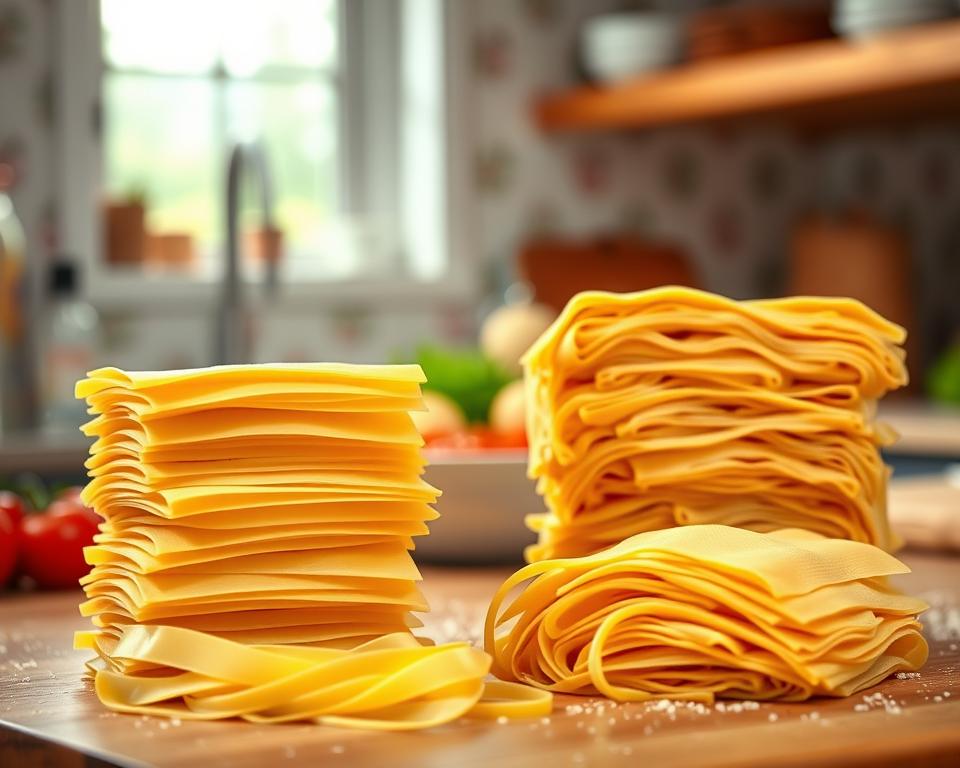Precooked lasagna noodles and oven-ready lasagna noodles Precooked lasagna noodles and oven-ready lasagna noodles