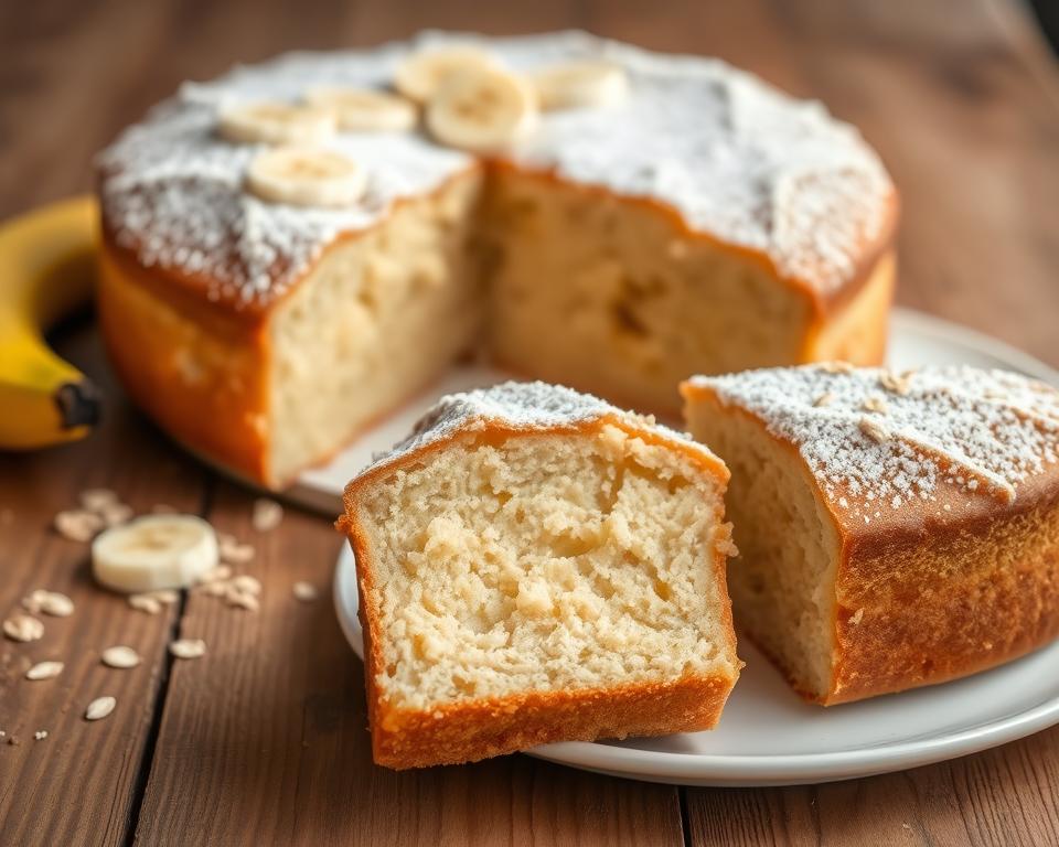 Soft banana cake with a moist texture Soft banana cake with a moist texture