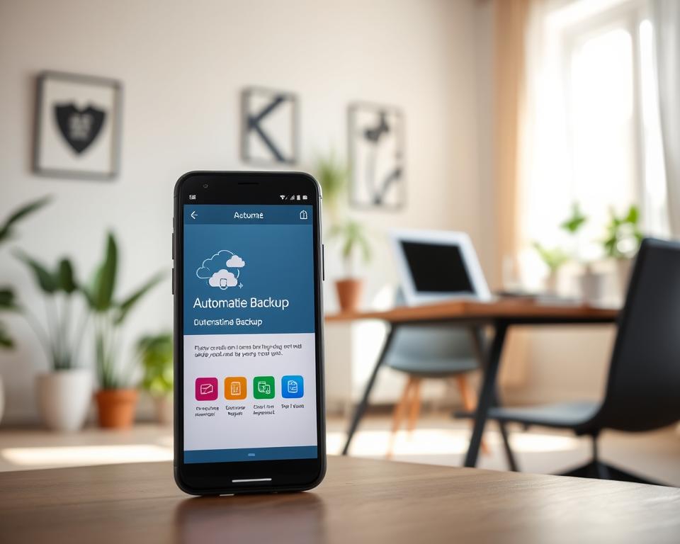 configurar backup automático no celular