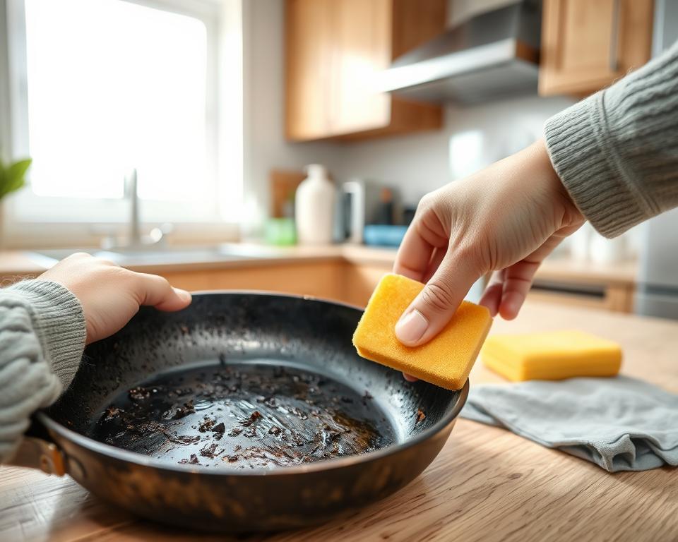 limpeza de panela queimada